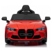 Elektrické autíčko BMW M4, červené, 2,4 GHz dálkové ovládání, 12V baterie, LED Světla