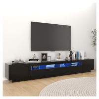 vidaXL TV skříňka s LED osvětlením černá 260 x 35 x 40 cm