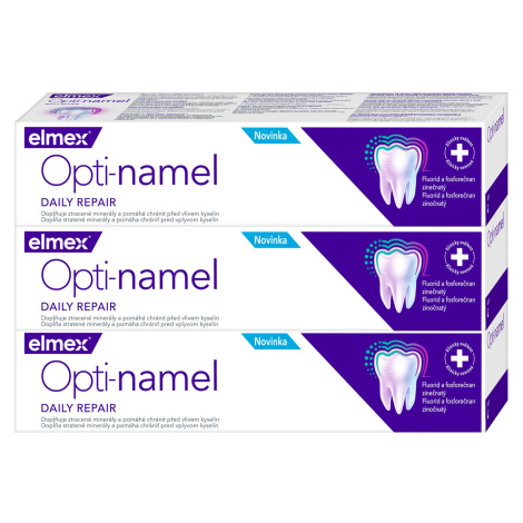 ELMEX Opti-namel Daily Repair zubní pasta 3 x 75 ml