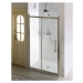 ANTIQUE sprchové dveře posuvné,1200mm, ČIRÉ sklo, bronz GQ4212C
