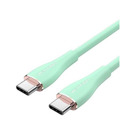 Vention USB-C 2.0 Silicone Durable 5A Cable 1m Light Green Silicone Type