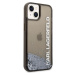Karl Lagerfeld Translucent Liquid Glitter kryt iPhone 14 Plus černý