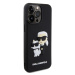 Zadní kryt Karl Lagerfeld 3D Rubber Karl and Choupette pro Apple iPhone 15 Pro Max, black