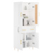 vidaXL Skříň highboard bílá 69,5 x 34 x 180 cm kompozitní dřevo