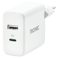 Tronic® Duální USB nabíječka, 32 W, Usb-C PD, Usb-A (bílá)