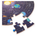 Bigjigs Toys Kulaté podlahové puzzle SOLAR fialové