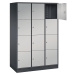 C+P Ocelová skříň s uzamykatelnými boxy INTRO, výška boxu 435 mm, š x h 1220 x 600 mm, 12 boxů, 