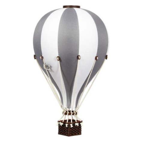 Super balloon Dekorační horkovzdušný balón &#8211; šedá - M-33cm x 20cm