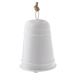 Kovový zvonek Ringle bílá, 12 x 20 cm