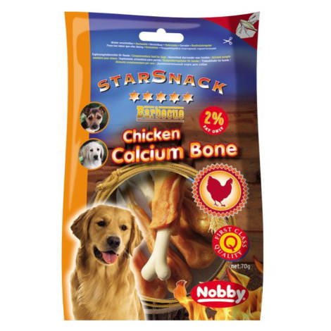 Nobby StarSnack Chicken Calcium Bone kalciová kost s kuřetem 70g