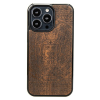 Pouzdro Bewood pro iPhone 13 Pro Aztécký Kalendář Ziricote