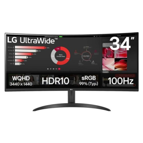 LG UltraWide 34WR50QK-B monitor 34"