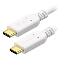 AlzaPower Core USB-C to USB-C 2.0 100W 1m bílý