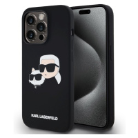 Karl Lagerfeld Liquid Silicone Double Heads Magsafe zadní kryt iPhone 14 Pro Max černý