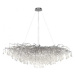 PAUL NEUHAUS Lustr, stříbrná, elegantní design, IP20, 400 skleněných přívěšků
