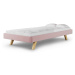 MINKO Čalouněná dětská jednolůžková postel BASIC bez čela Zvolte barvu: Růžová, Zvolte rozměr: 9