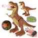 mamido Dinosaurus na dálkové ovládání RC s efekty hnědý