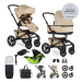 EASYWALKER - Kočárek kombinovaný Jimmey Sand Taupe XXL AIR + RWS + KIDDY Evoluna i-size 2 + zákl