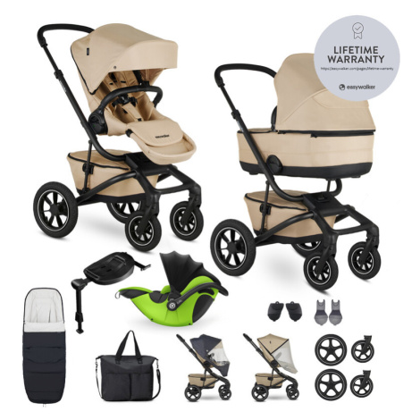 EASYWALKER - Kočárek kombinovaný Jimmey Sand Taupe XXL AIR + RWS + KIDDY Evoluna i-size 2 + zákl