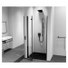 POLYSAN ZOOM BLACK sprchové dveře do niky 900, čiré sklo, levé ZL4915BL-01