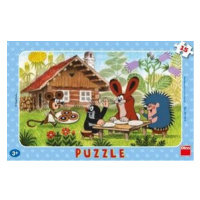 Puzzle deskové Krtek na návštěvě 15 dílků