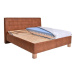 Čalouněná postel Victoria 180x200, hnědá, včetně matrace