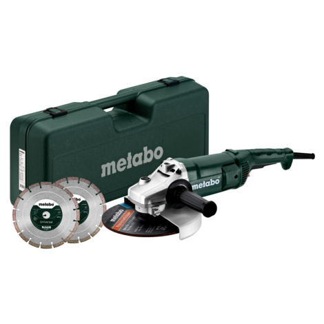 METABO WE 2200-230 SET úhlová bruska 230mm + 2x DIA kotouče + kufr