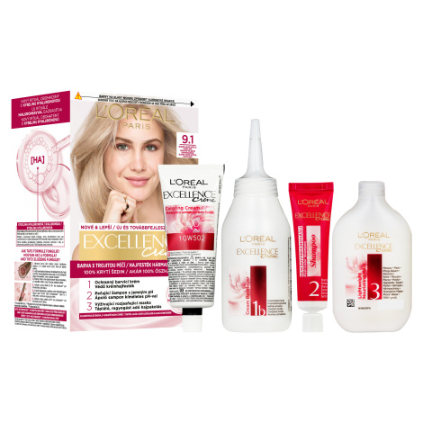L'ORÉAL PARIS Excellence 9.1 Blond velmi světlá popelavá L'Oréal Paris