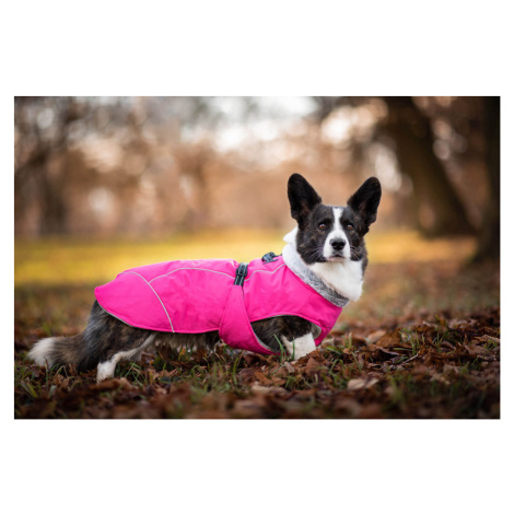 Vsepropejska Furila bunda pro psa s kožíškem Barva: Růžová, Délka zad (cm): 43, Obvod hrudníku: 