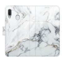 iSaprio flip pouzdro SilverMarble 15 pro Samsung Galaxy A20e