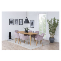 Dkton Designové židle Nashira světle růžová VIC