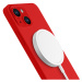 Ochranný kryt 3mk Hardy Silicone MagCase pro Apple iPhone 14, red