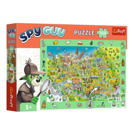 Puzzle Spy Guy - Polsko 48x34cm 100 dílků v krabici 33x23x6cm Trefl