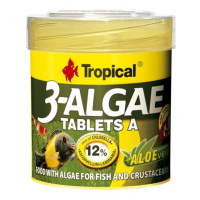 Tropical 3-Algae Tablets A 50ml/36g 80ks tabletové krmivo s řasami pro sladkovodní  a