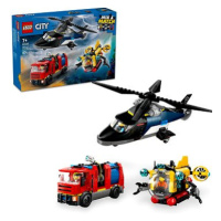 LEGO® City 60462 Remix: Helikoptéra, hasičský vůz a ponorka