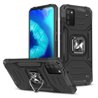 Wozinsky Ring Armor pancéřové hybridní pouzdro + magnetický držák Samsung Galaxy A03s černé