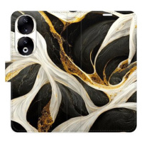 iSaprio Flip pouzdro BlackGold Marble pro Honor 90 5G