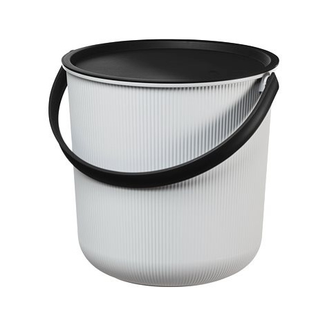 Plast Team Úložný kbelík 53 l, 48 × 44,6 × 44,5 cm Akita šedý
