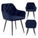 HOMEDE Designová židle Argento námořnická modrá