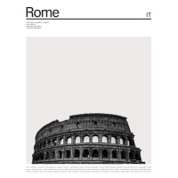 Ilustrace City Rome 1, Finlay & Noa, (30 x 40 cm)