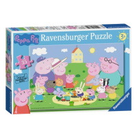 Puzzle Prasátko Peppa na pískovišti 35 dílků