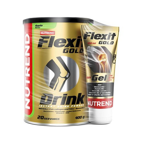 Nutrend Flexit Gold Drink 400 g jablko + Flexit Gold Gel 100 ml