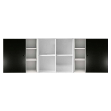 Černo-bílá nástěnná komoda Hammel Mistral Kubus, 206 x 69 cm