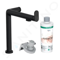 HANSGROHE Aqittura M91 Dřezová baterie s filtrací, matná černá 76802670