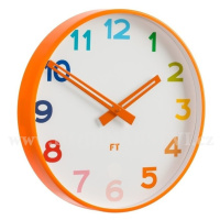 Dětské nástěnné hodiny Future Time FT5010OR Rainbow orange 30cm