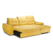 Moderní rohová sedačka s rozkladem Oliver, žlutá Soro Roh: Orientace rohu Pravý roh