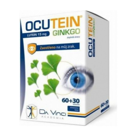 Da Vinci Ocutein Ginkgo Lutein 15 mg 60 tobolek + 30 tablet