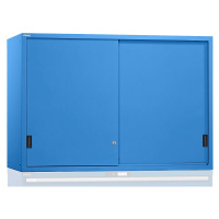 LISTA Nástavná skříň s posuvnými dveřmi, dveře z plného plechu, v x š x h 1000 x 1431 x 725 mm, 