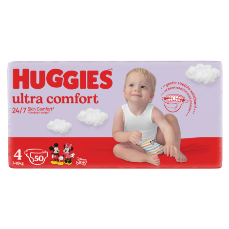 Huggies Ultra Comfort vel. 4 7-18 kg dětské plenky 50 ks