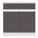 JAMISON, skříňka dolní 80 cm, wolfram šedý, pracovní deska beton DOPRODEJ